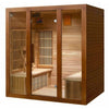 SunRay Sauna 4 Person Cedar Sauna w/Carbon Heaters/Side Bench Seating - HL400KS Roslyn