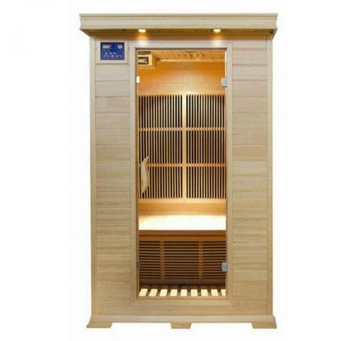 Image of SunRay Sauna 2 Person Hemlock Sauna w/Ceramic Heaters - HL200C Evansport